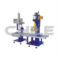 Semi-automatic filling machine for liquid material